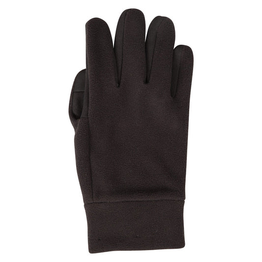 Black - Front - Mountain Warehouse Mens Touch Screen Fleece Gloves