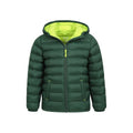 Khaki Green - Back - Mountain Warehouse Childrens-Kids Seasons Water Resistant Padded Jacket