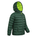 Khaki Green - Side - Mountain Warehouse Childrens-Kids Seasons Water Resistant Padded Jacket