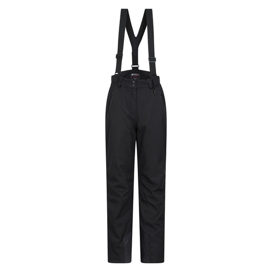 Black - Front - Mountain Warehouse Womens-Ladies Chalet Extreme Waterproof Ski Trousers
