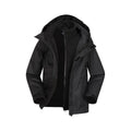 Black - Side - Mountain Warehouse Childrens-Kids Fell 3 in 1 Jacket