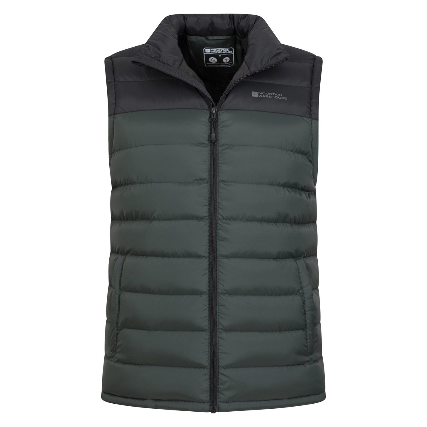 Green - Pack Shot - Mountain Warehouse Mens Seasons II Padded Gilet