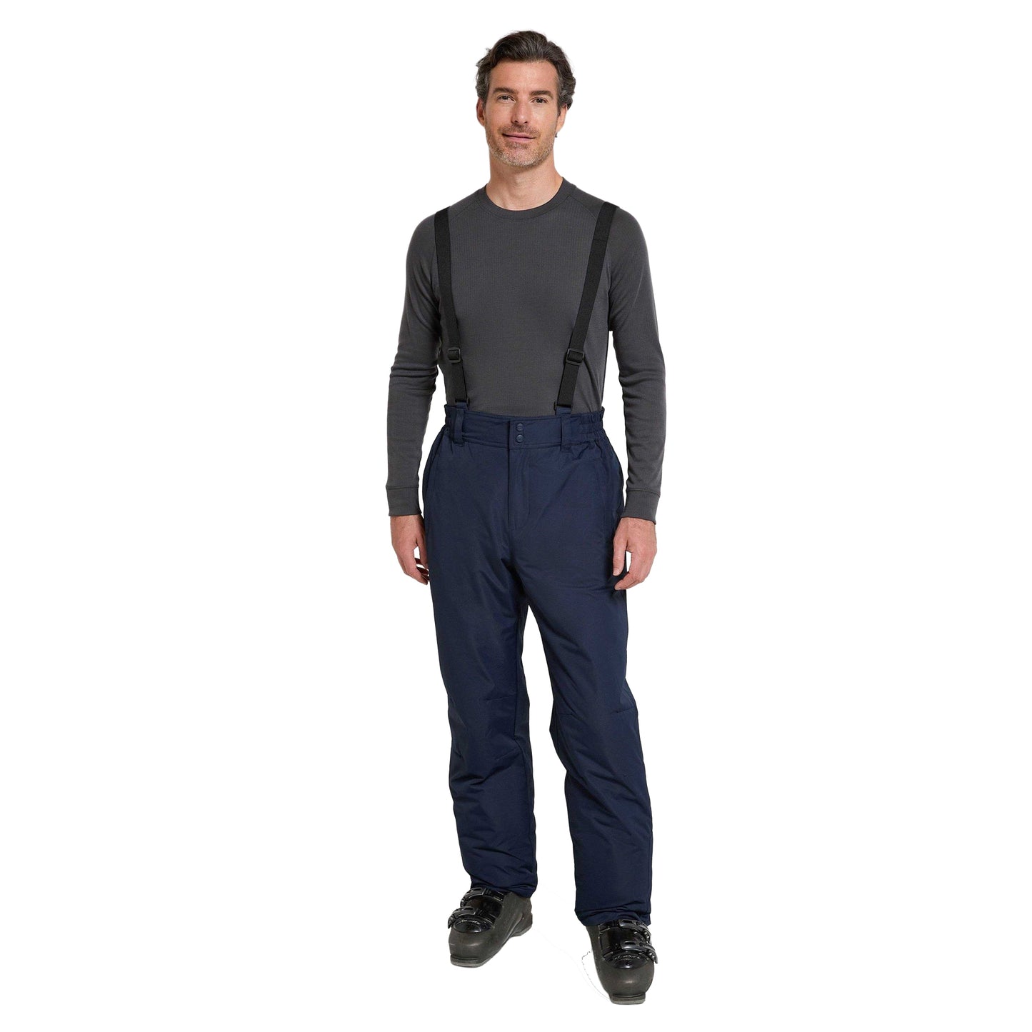 Navy - Pack Shot - Mountain Warehouse Mens Regular Dusk II Ski Trousers