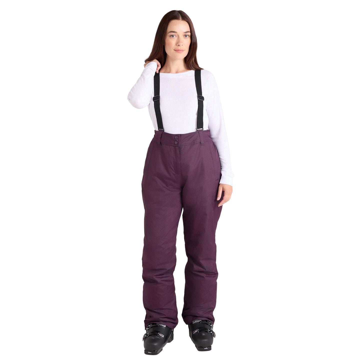 Dark Purple - Pack Shot - Mountain Warehouse Womens-Ladies Moon II Ski Trousers