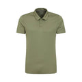 Khaki Green - Front - Mountain Warehouse Mens Endurance IsoCool Polo Shirt