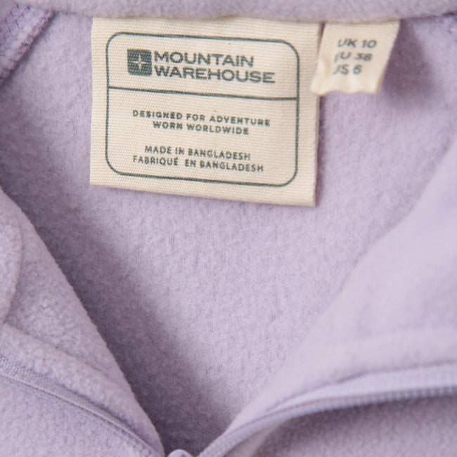 Lilac - Pack Shot - Mountain Warehouse Womens-Ladies Raso Fleece Jacket