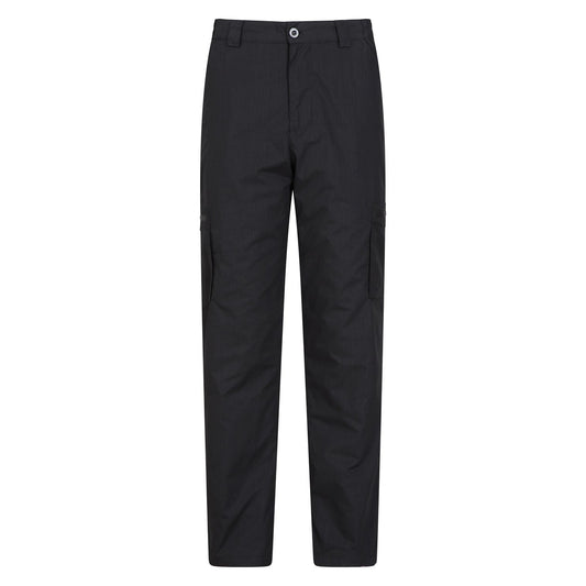Jet Black - Front - Mountain Warehouse Mens Trek II Short Winter Trousers
