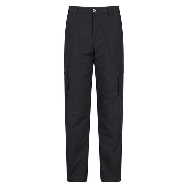 Jet Black - Front - Mountain Warehouse Mens Trek II Short Winter Trousers