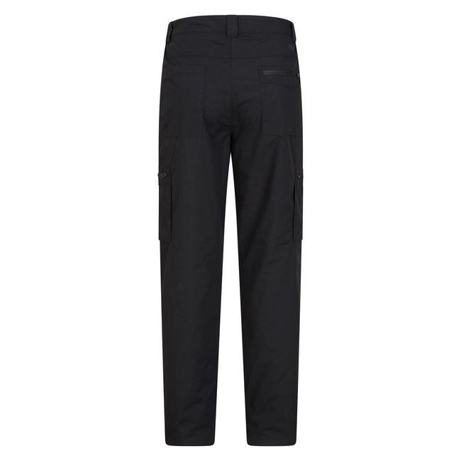 Jet Black - Back - Mountain Warehouse Mens Trek II Short Winter Trousers