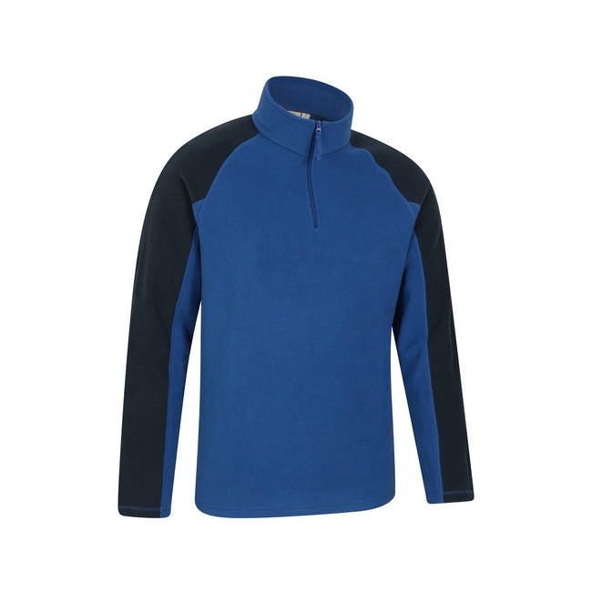 Cobalt - Back - Mountain Warehouse Mens Ashbourne II Half Zip Fleece Top