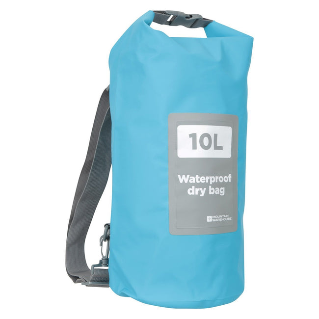 Bright Blue - Side - Mountain Warehouse Waterproof 10L Dry Bag