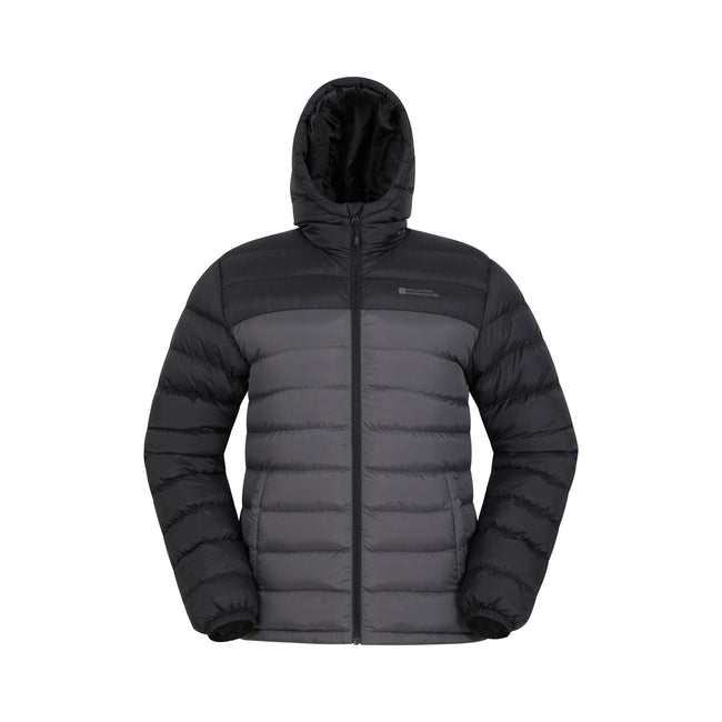 Medium Grey - Front - Mountain Warehouse Mens Seasons II Camo Padded Jacket