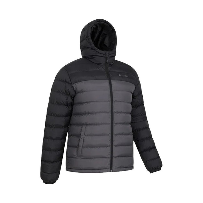 Medium Grey - Lifestyle - Mountain Warehouse Mens Seasons II Camo Padded Jacket