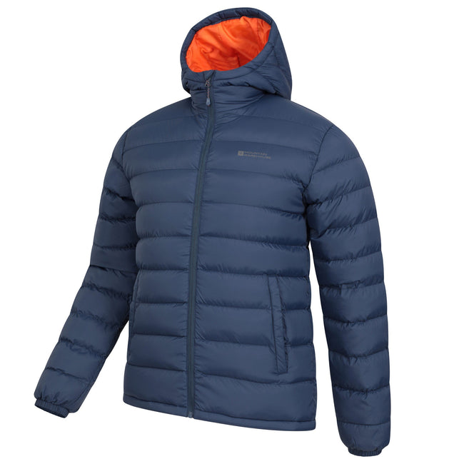 Blue - Side - Mountain Warehouse Mens Seasons II Camo Padded Jacket