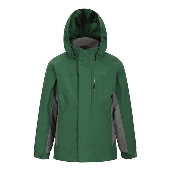 Khaki - Front - Mountain Warehouse Childrens-Kids Cannonball 3 in 1 Waterproof Jacket