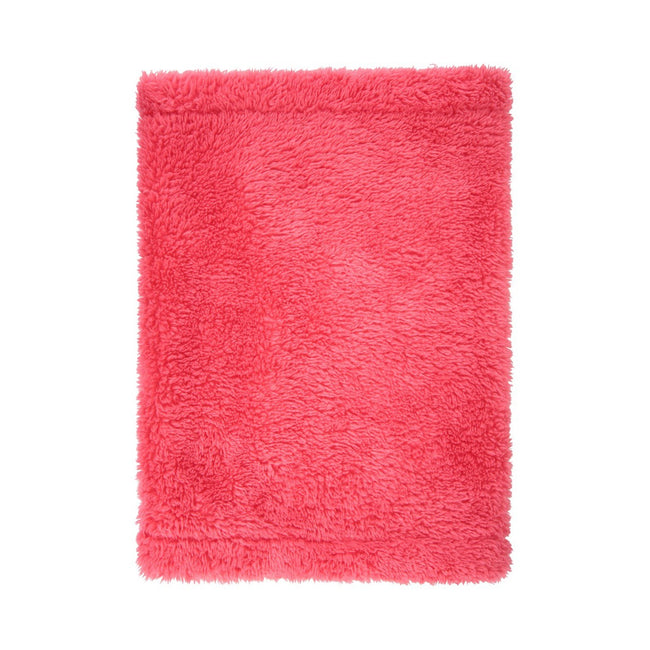 Dark Pink - Side - Mountain Warehouse Childrens-Kids Sherpa Fleece Neck Gaiter
