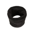 Black - Back - Mountain Warehouse Childrens-Kids Sherpa Fleece Neck Gaiter