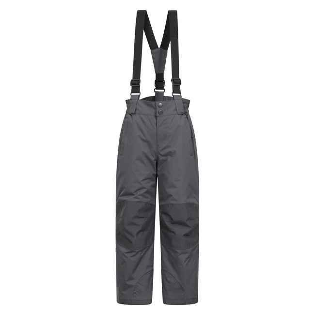 Dark Grey - Front - Mountain Warehouse Childrens-Kids Raptor Ski Trousers