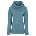 Teal - Front - Mountain Warehouse Womens-Ladies Cowl Neck Fleece Top