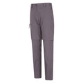 Charcoal - Side - Mountain Warehouse Womens-Ladies Hiker Stretch Zip-Off Trousers