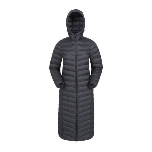 Black - Front - Mountain Warehouse Womens-Ladies Florence Extra Long Padded Jacket
