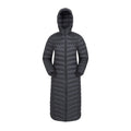 Jet Black - Front - Mountain Warehouse Womens-Ladies Florence Extra Long Padded Jacket