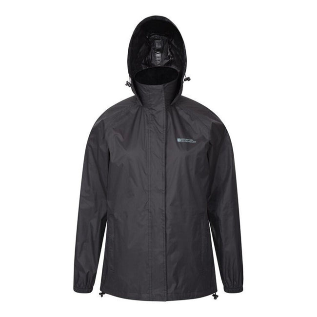 Black - Pack Shot - Mountain Warehouse Childrens-Kids Pakka Waterproof Jacket