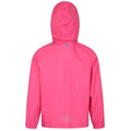 Bright Pink - Back - Mountain Warehouse Childrens-Kids Pakka Waterproof Jacket