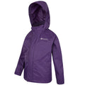 Dark Purple - Side - Mountain Warehouse Childrens-Kids Pakka Waterproof Jacket