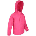 Bright Pink - Side - Mountain Warehouse Childrens-Kids Pakka Waterproof Jacket