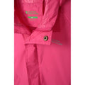 Bright Pink - Close up - Mountain Warehouse Childrens-Kids Pakka Waterproof Jacket