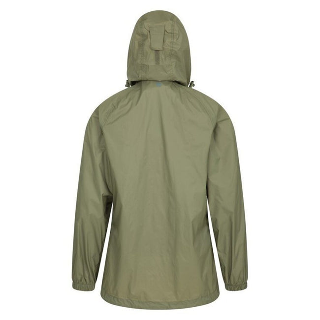 Khaki - Back - Mountain Warehouse Childrens-Kids Pakka Waterproof Jacket