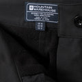 Black - Close up - Mountain Warehouse Womens-Ladies Arctic II Thermal Fleece Hiking Trousers