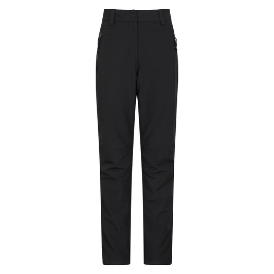Black - Front - Mountain Warehouse Womens-Ladies Arctic II Thermal Fleece Hiking Trousers