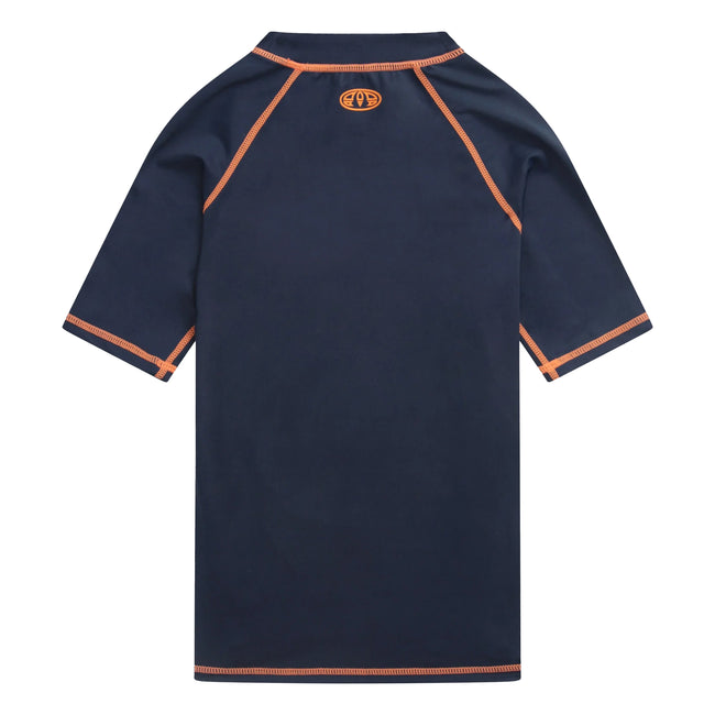 Navy - Back - Animal Childrens-Kids Kai Rash Guard