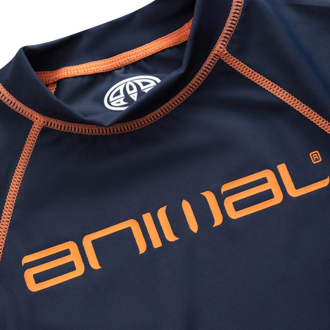 Navy - Side - Animal Childrens-Kids Kai Rash Guard
