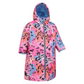 Multicoloured - Lifestyle - Mountain Warehouse Childrens-Kids Tidal Leaves Changing Robe
