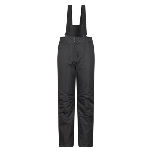 Black - Front - Mountain Warehouse Womens-Ladies Moon Slim Leg Ski Trousers