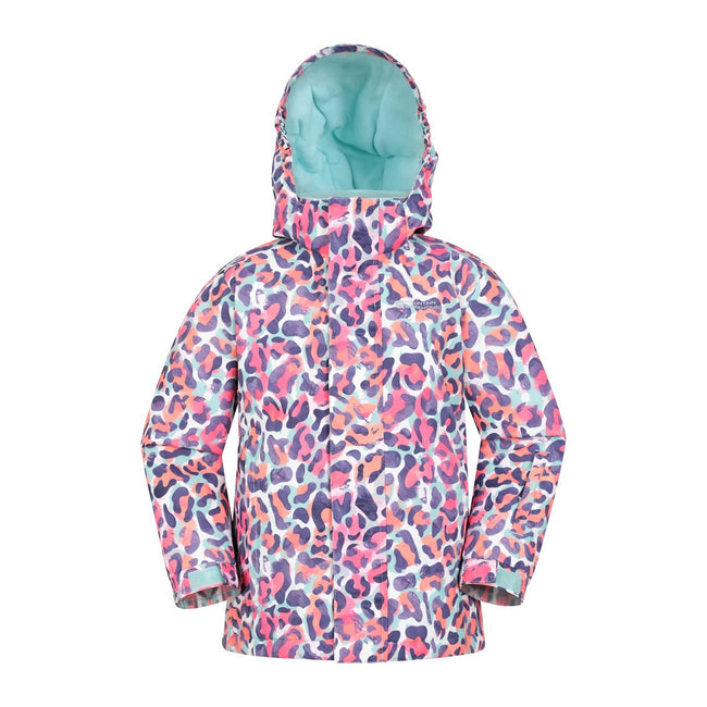 Multicoloured - Back - Mountain Warehouse Childrens-Kids Animal Print Ski Jacket & Trousers Set