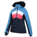 Blue - Side - Mountain Warehouse Womens-Ladies Cascade Padded Ski Jacket