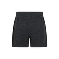 Black - Back - Mountain Warehouse Womens-Ladies Merino Wool Sweat Shorts