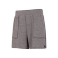 Grey - Side - Mountain Warehouse Womens-Ladies Merino Wool Sweat Shorts