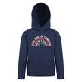 Navy - Front - Mountain Warehouse Childrens-Kids Soul Full Of Sunshine Organic Hoodie
