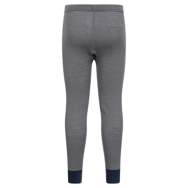 Grey - Side - Mountain Warehouse Childrens-Kids II Merino Wool Base Layer Bottoms