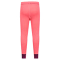 Bright Pink - Side - Mountain Warehouse Childrens-Kids II Merino Wool Base Layer Bottoms