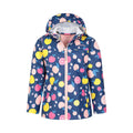 Pink-Blue - Close up - Mountain Warehouse Childrens-Kids Raindrop Waterproof Jacket And Trousers Set Set
