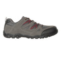 Grey - Close up - Mountain Warehouse Mens Outdoor III Suede Walking Shoes