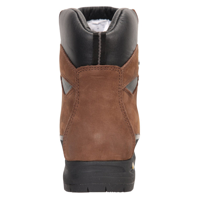 Brown - Back - Mountain Warehouse Mens Quest Nubuck IsoGrip Hiking Boots