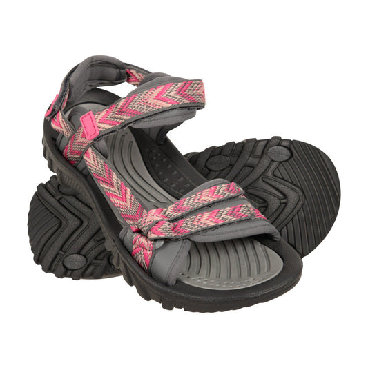 Dark Pink - Front - Mountain Warehouse Womens-Ladies Cyprus Chevron Sandals