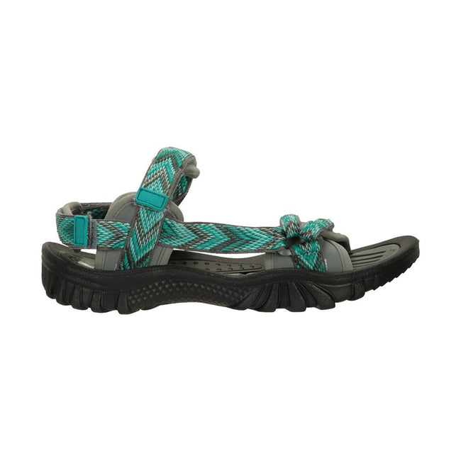 Blue - Close up - Mountain Warehouse Womens-Ladies Cyprus Chevron Sandals